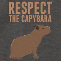 Capybara Gifts Respect The Capybara Cute Animal Vector Backpack