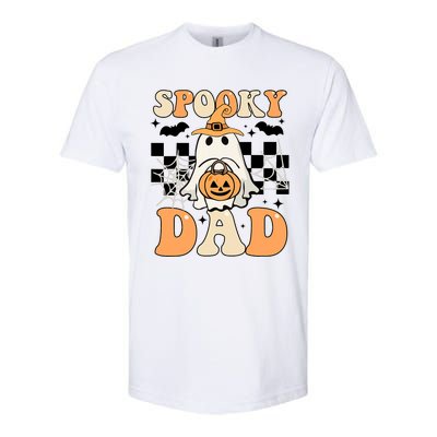 Cute Ghost Retro Spooky Season Halloween Spooky Dad Softstyle® CVC T-Shirt