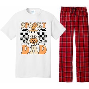 Cute Ghost Retro Spooky Season Halloween Spooky Dad Pajama Set