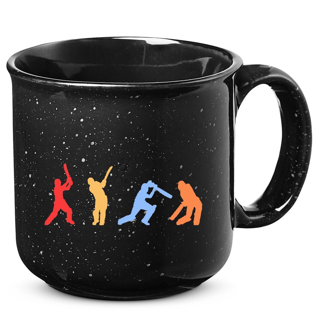 Cricket Gifts Retro Vintage Colors Cricket Players 15oz Campfire Ceramic Mug