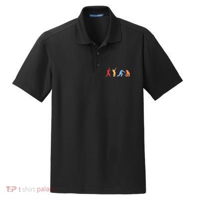 Cricket Gifts Retro Vintage Colors Cricket Players Dry Zone Grid Polo