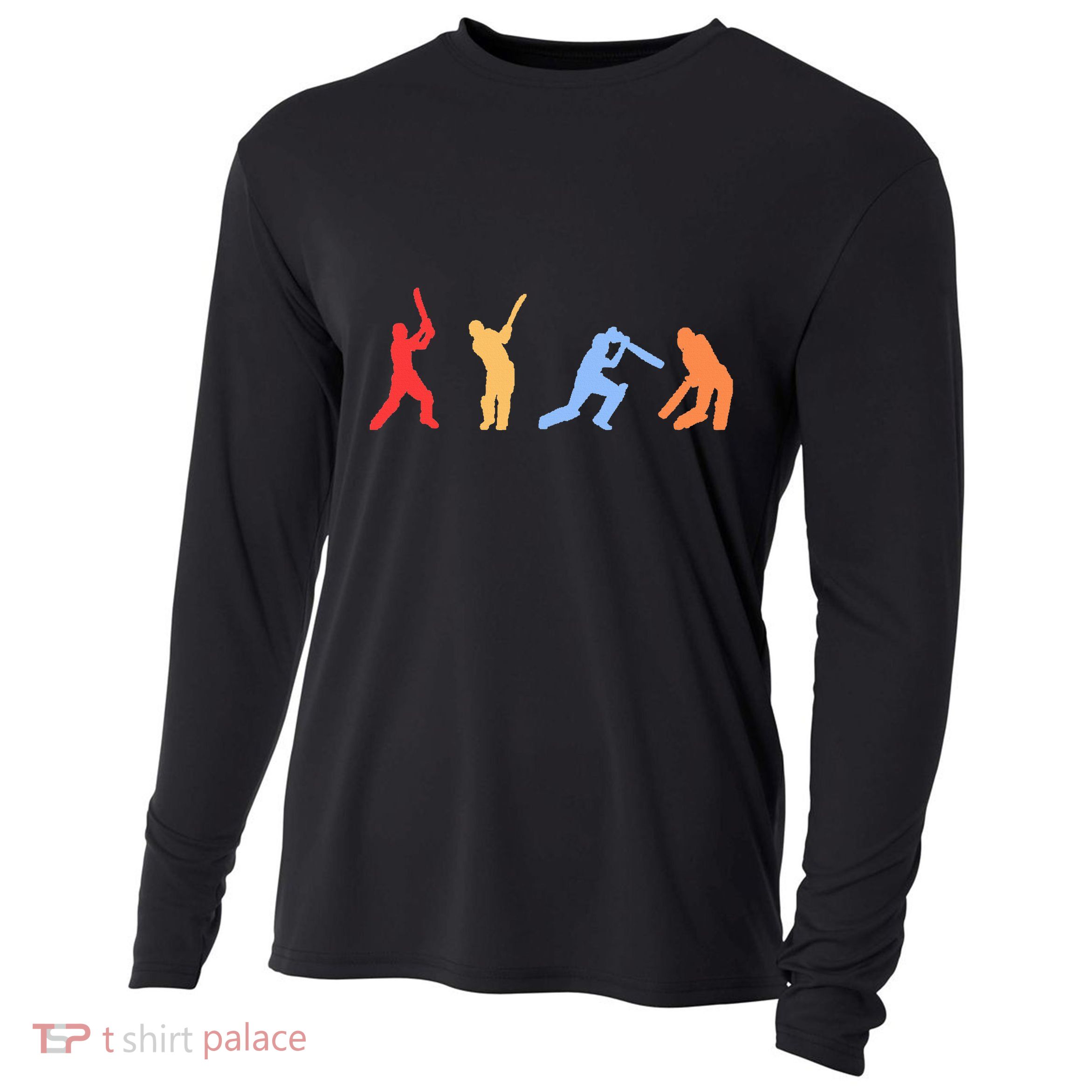 Cricket Gifts Retro Vintage Colors Cricket Players Cooling Performance Long Sleeve Crew