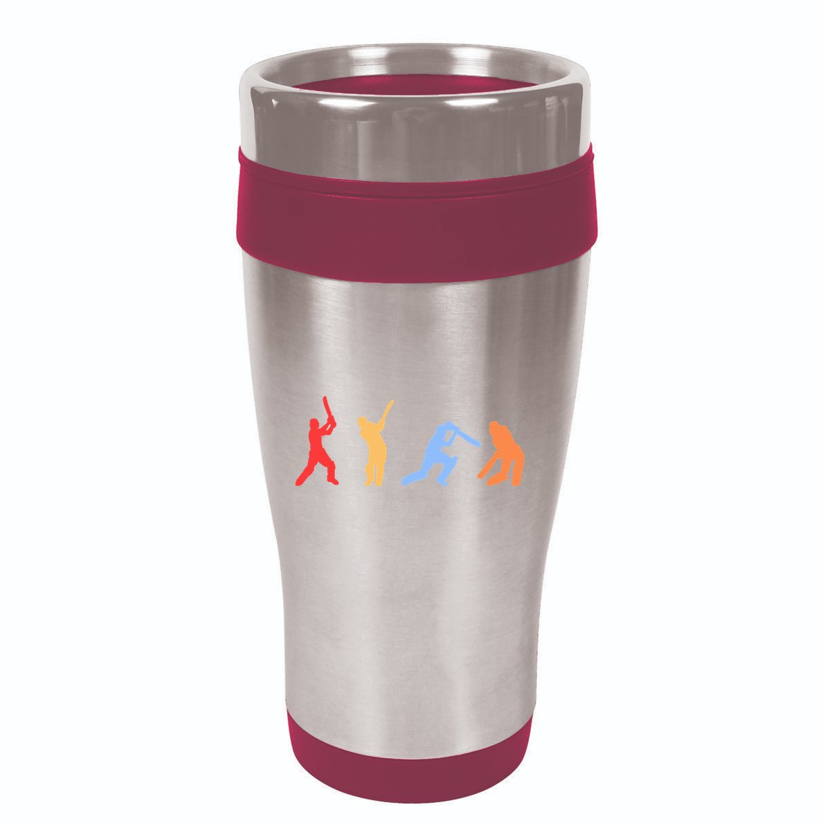 Cricket Gifts Retro Vintage Colors Cricket Players 16oz Travel Tumbler