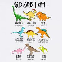 Cute God Says I Am Dinosaur Lover Funny Christian Kids Mug