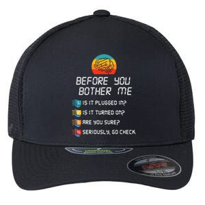 Computer Geek Sysadmin Gift Funny Tech Support Checklist Gift Flexfit Unipanel Trucker Cap