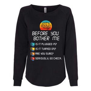 Computer Geek Sysadmin Gift Funny Tech Support Checklist Gift Womens California Wash Sweatshirt