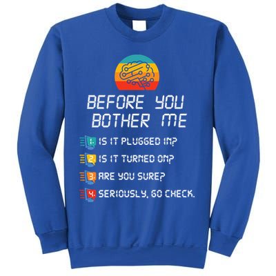Computer Geek Sysadmin Gift Funny Tech Support Checklist Gift Sweatshirt