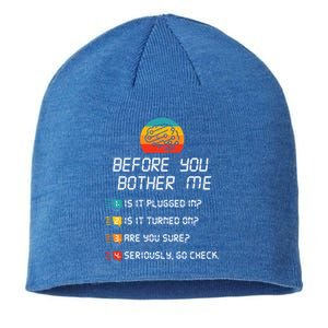 Computer Geek Sysadmin Gift Funny Tech Support Checklist Gift Sustainable Beanie