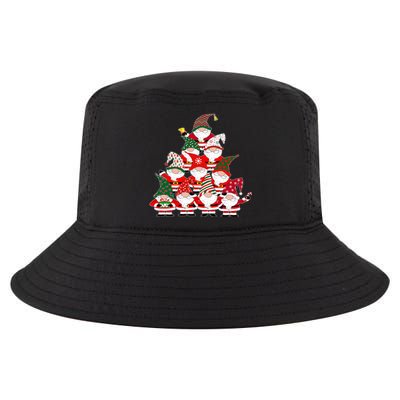 Christmas Gnome Santa Tree Holiday Funny Cute Gift Cool Comfort Performance Bucket Hat