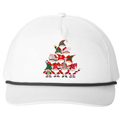 Christmas Gnome Santa Tree Holiday Funny Cute Gift Snapback Five-Panel Rope Hat