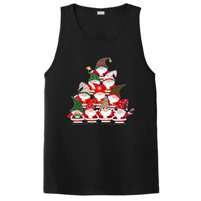 Christmas Gnome Santa Tree Holiday Funny Cute Gift PosiCharge Competitor Tank