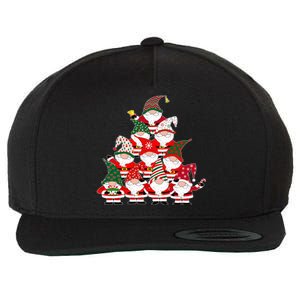 Christmas Gnome Santa Tree Holiday Funny Cute Gift Wool Snapback Cap