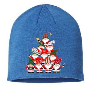 Christmas Gnome Santa Tree Holiday Funny Cute Gift Sustainable Beanie