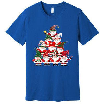 Christmas Gnome Santa Tree Holiday Funny Cute Gift Premium T-Shirt