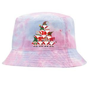 Christmas Gnome Santa Tree Holiday Funny Cute Gift Tie-Dyed Bucket Hat