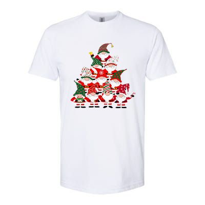 Christmas Gnome Santa Tree Holiday Funny Cute Gift Softstyle® CVC T-Shirt