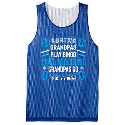 Cool Grandpas Ski Ski Grandpa Ski Skier Meaningful Gift Mesh Reversible Basketball Jersey Tank