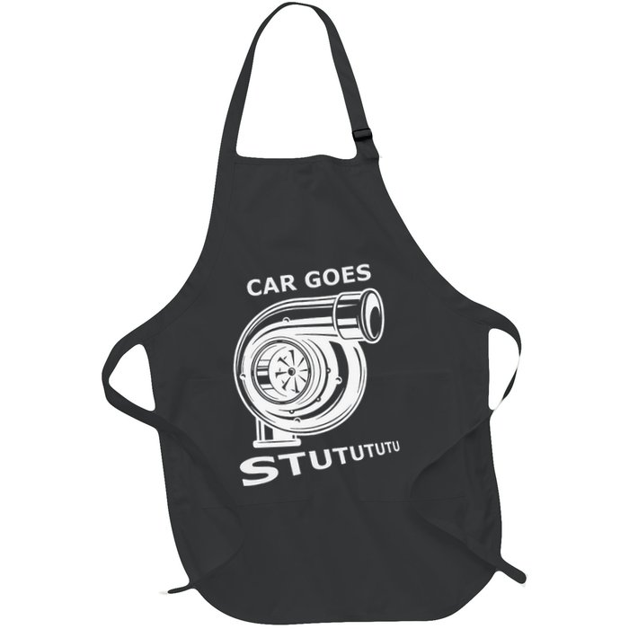 Car Goes Stutututu Car Guy Turbo Mechanic Gearhead Funny Apron