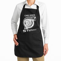 Car Goes Stutututu Car Guy Turbo Mechanic Gearhead Funny Apron