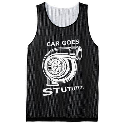 Car Goes Stutututu Car Guy Turbo Mechanic Gearhead Funny Mesh Reversible Basketball Jersey Tank