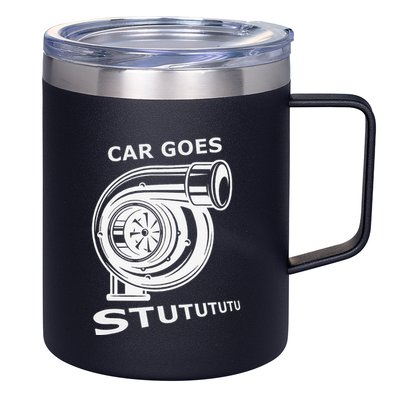 Car Goes Stutututu Car Guy Turbo Mechanic Gearhead Funny 12oz Stainless Steel Coffee Mug