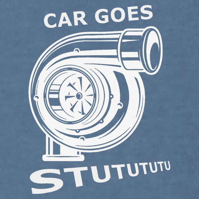 Car Goes Stutututu Car Guy Turbo Mechanic Gearhead Funny Garment-Dyed Sweatshirt
