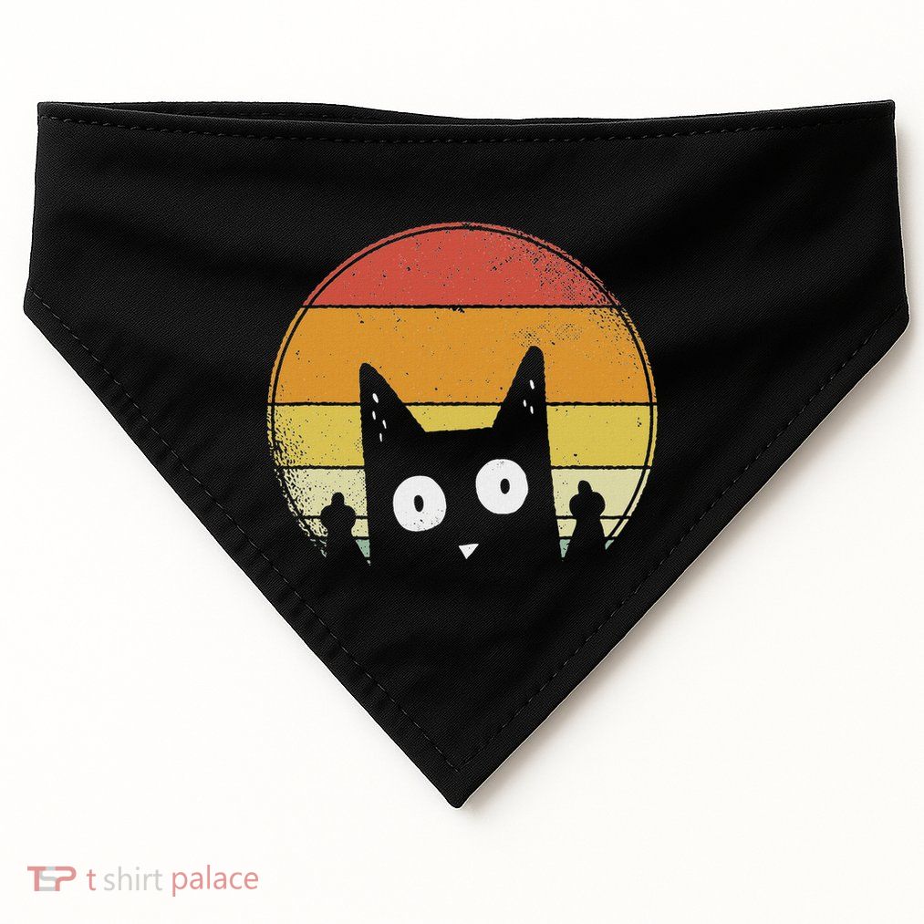 Cat Gifts Sarcastic Gifts For Cat Lovers Black Cat USA-Made Doggie Bandana
