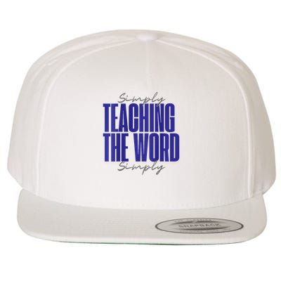 Calvary Guasave Simply Teaching The Word Simply Wool Snapback Cap