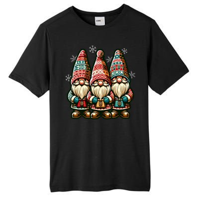 Christmas Gnomes Snowflakes Xmas Christmas Gnomies Gift Tall Fusion ChromaSoft Performance T-Shirt