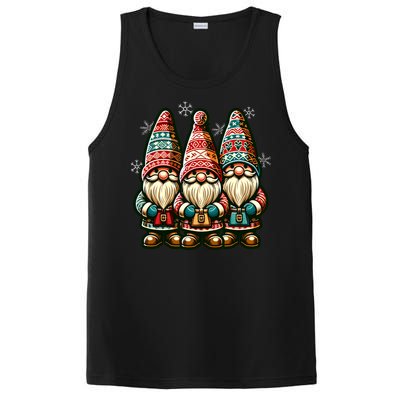 Christmas Gnomes Snowflakes Xmas Christmas Gnomies Gift PosiCharge Competitor Tank