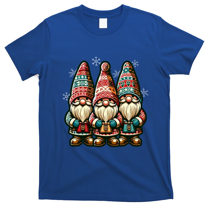 Christmas Gnomes Snowflakes Xmas Christmas Gnomies Gift T-Shirt