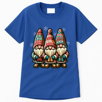 Christmas Gnomes Snowflakes Xmas Christmas Gnomies Gift Tall T-Shirt