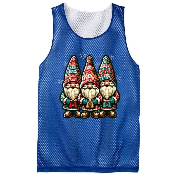 Christmas Gnomes Snowflakes Xmas Christmas Gnomies Gift Mesh Reversible Basketball Jersey Tank