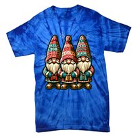 Christmas Gnomes Snowflakes Xmas Christmas Gnomies Gift Tie-Dye T-Shirt