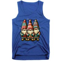 Christmas Gnomes Snowflakes Xmas Christmas Gnomies Gift Tank Top