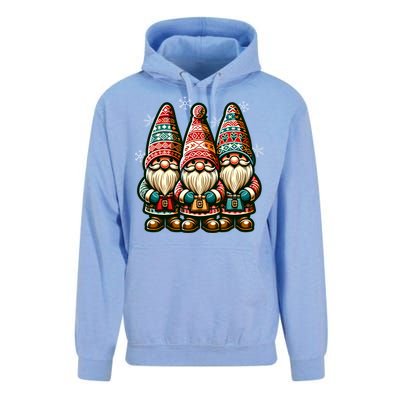 Christmas Gnomes Snowflakes Xmas Christmas Gnomies Gift Unisex Surf Hoodie