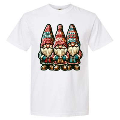 Christmas Gnomes Snowflakes Xmas Christmas Gnomies Gift Garment-Dyed Heavyweight T-Shirt