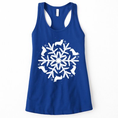 Corgi Gift Snowflake Pembroke Welsh Corgi Christmas Gift Womens Tank Top