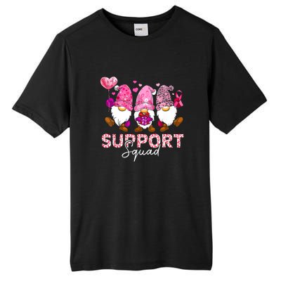 Cute Gnomes Support Squad Breast Cancer Awareness Gift Tall Fusion ChromaSoft Performance T-Shirt