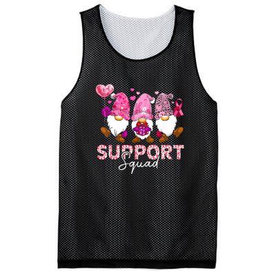 Cute Gnomes Support Squad Breast Cancer Awareness Gift Mesh Reversible Basketball Jersey Tank