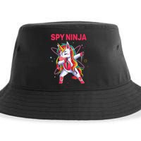 Cool Gaming Spy Unicorn Ninja Gamer   Gaming Pink Sustainable Bucket Hat