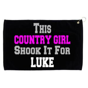 Country Girl Shook It For Luke Fun Music Grommeted Golf Towel