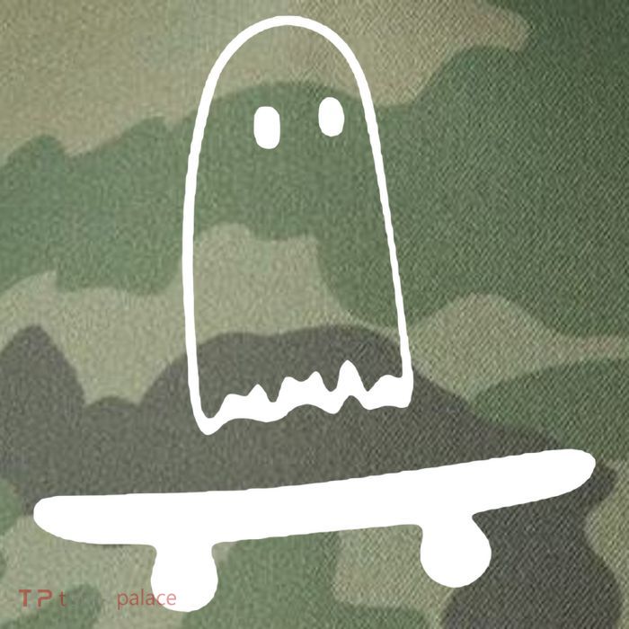 Cute Ghost Skateboard Funny Legacy Tie Dye Trucker Hat