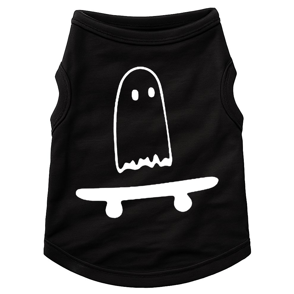 Cute Ghost Skateboard Funny Doggie Tank