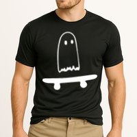 Cute Ghost Skateboard Funny Cooling Performance Crew T-Shirt