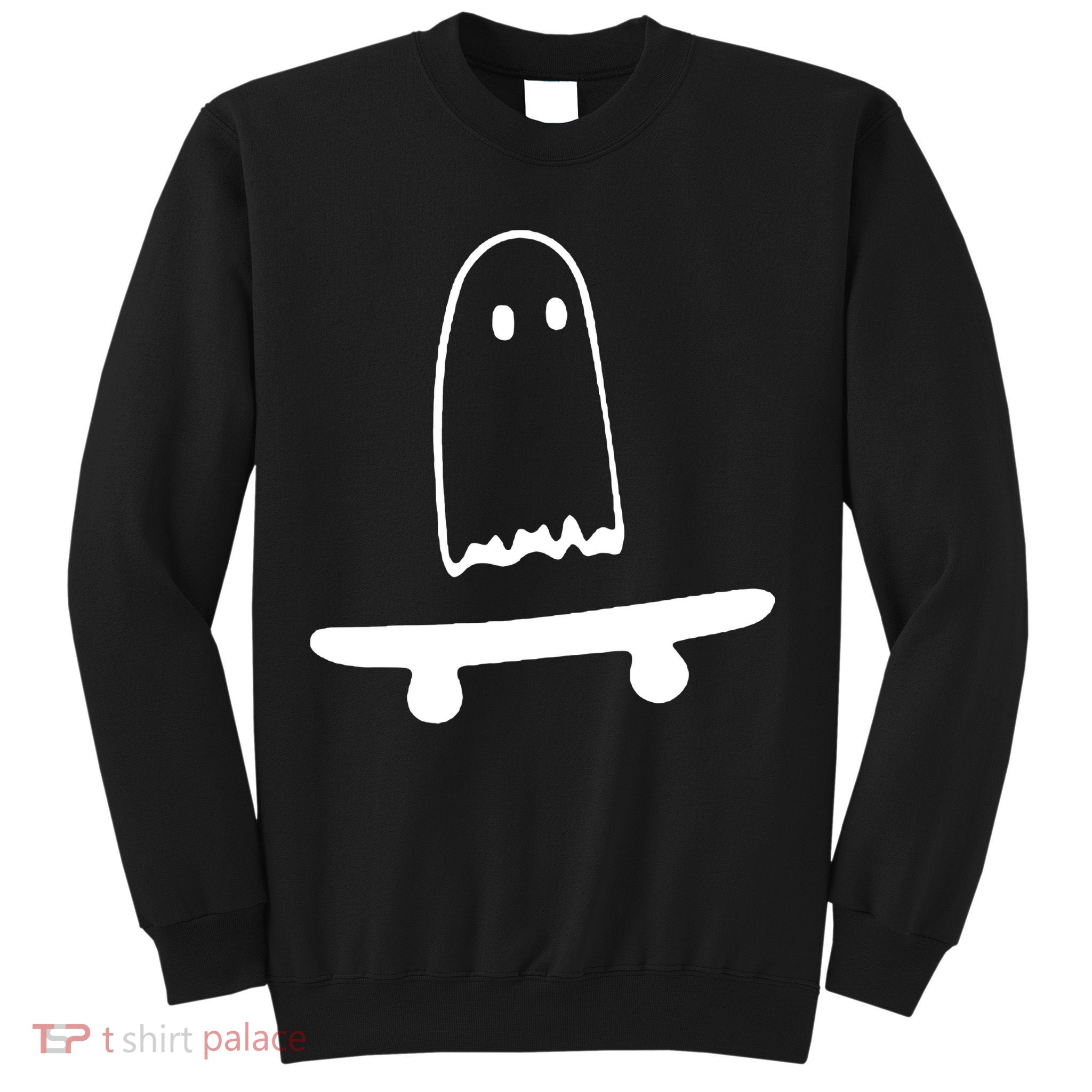 Cute Ghost Skateboard Funny Sweatshirt