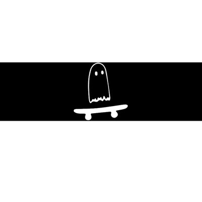 Cute Ghost Skateboard Funny Bumper Sticker