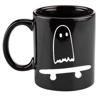 Cute Ghost Skateboard Funny 11oz C Handle Ceramic Mug