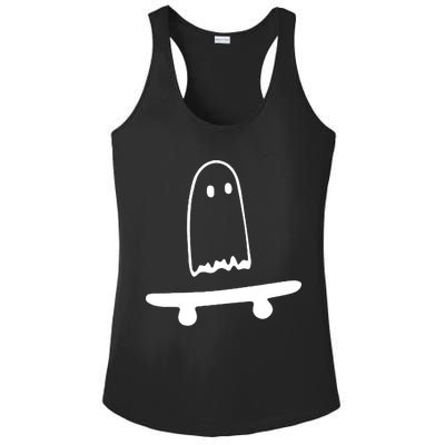 Cute Ghost Skateboard Funny Ladies PosiCharge Competitor Racerback Tank