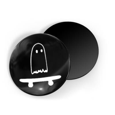 Cute Ghost Skateboard Funny Magnet